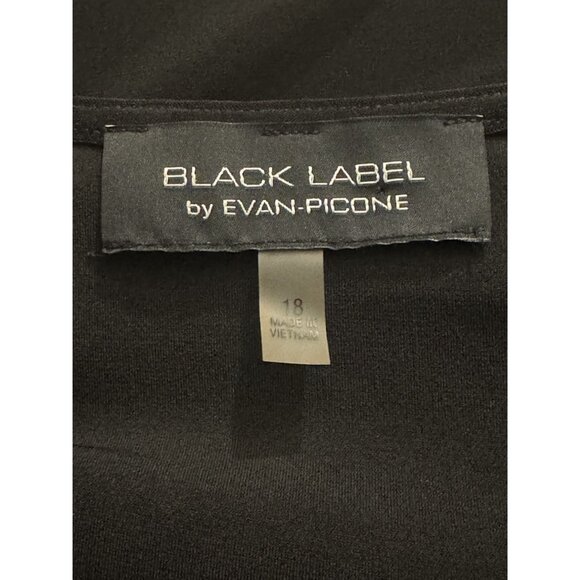 Black Label Evan Picone Timeless Classic Wrap Dress w/Tie Size 18 2X Plus Size - Picture 6 of 8